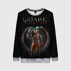 Свитшот женский Quake champions - Visor, цвет: 3D-меланж