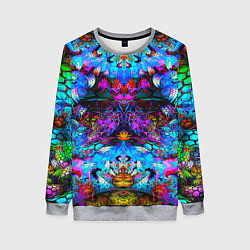 Женский свитшот Абстракция стекло узор