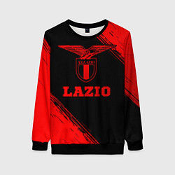 Свитшот женский Lazio - red gradient, цвет: 3D-черный