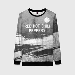 Свитшот женский Red Hot Chili Peppers - grey gradient посередине, цвет: 3D-черный