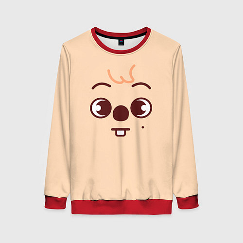 Женский свитшот Quokka skzoo / 3D-Красный – фото 1