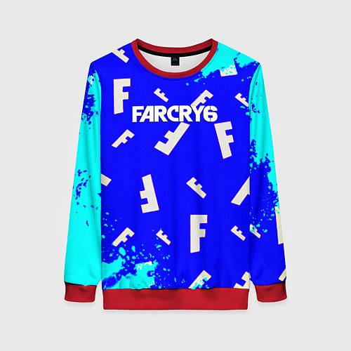 Женский свитшот Farcry 6 pattern / 3D-Красный – фото 1