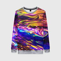 Женский свитшот Неоновые полосы текстура