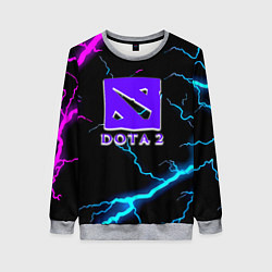 Свитшот женский Dota неоновый шторм, цвет: 3D-меланж