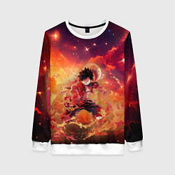 Свитшот женский Fire Luffy - One Piece, цвет: 3D-белый