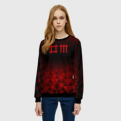Свитшот женский Depeche Mode red poly, цвет: 3D-черный — фото 2