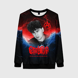 Свитшот женский Сектор газа Юрий Хой, цвет: 3D-черный