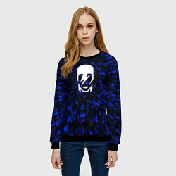 Свитшот женский David Bowie blue energy, цвет: 3D-черный — фото 2