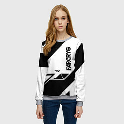 Свитшот женский Farcry6 геометрия полосы, цвет: 3D-меланж — фото 2