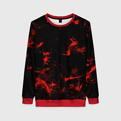 Свитшот женский Color red black, цвет: 3D-красный