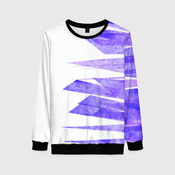 Свитшот женский Color white purple, цвет: 3D-черный