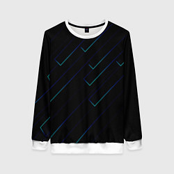 Женский свитшот Color blue black