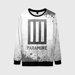 Свитшот женский Paramore - white gradient, цвет: 3D-черный