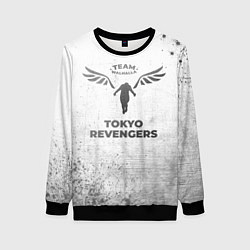 Свитшот женский Tokyo Revengers - white gradient, цвет: 3D-черный