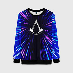Свитшот женский Assassins Creed neon energy, цвет: 3D-черный