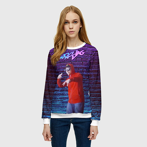 Женский свитшот DURSLAG / 3D-Белый – фото 3