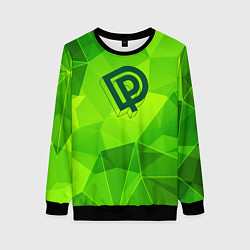 Свитшот женский Deep Purple green poly, цвет: 3D-черный