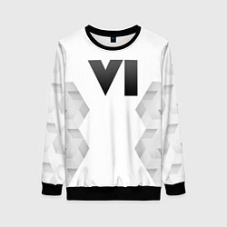 Свитшот женский GTA 6 white poly, цвет: 3D-черный