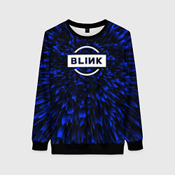Свитшот женский Blackpink blue energy, цвет: 3D-черный
