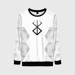 Свитшот женский Berserk white poly, цвет: 3D-черный