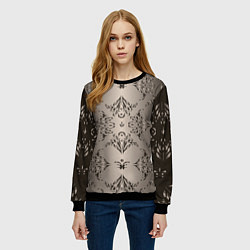 Свитшот женский Узоры с градиентом, цвет: 3D-черный — фото 2