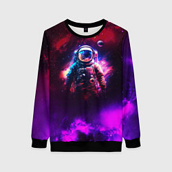 Женский свитшот Космонавт пламенный