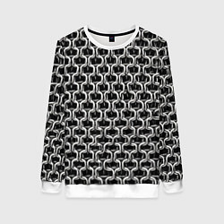 Женский свитшот Кольчуга крупная - паттерн