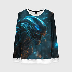 Свитшот женский Alien space, цвет: 3D-белый