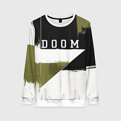 Свитшот женский Doom The Dark Ages, цвет: 3D-белый
