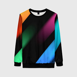 Свитшот женский Multicoloured, цвет: 3D-черный