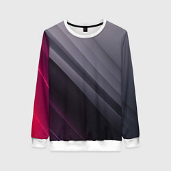 Свитшот женский Color black grey, цвет: 3D-белый