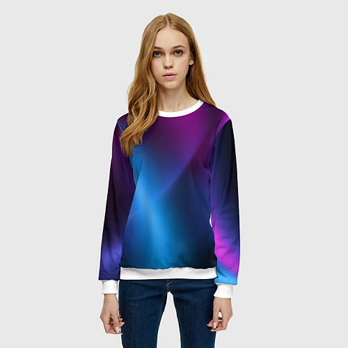 Женский свитшот Multicoloured / 3D-Белый – фото 3