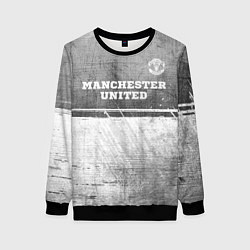 Свитшот женский Manchester United - grey gradient посередине, цвет: 3D-черный