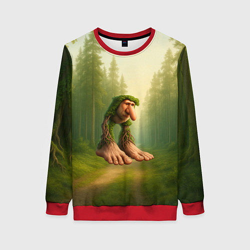 Женский свитшот Патапим мем / 3D-Красный – фото 1