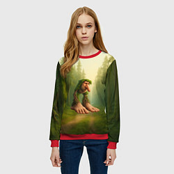 Свитшот женский Патапим мем, цвет: 3D-красный — фото 2