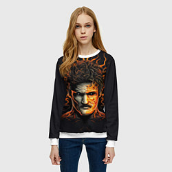 Свитшот женский The last of us - зараженный Джоел, цвет: 3D-белый — фото 2