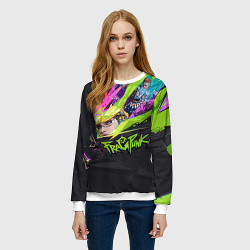 Женский свитшот Fragpunk / 3D-Белый – фото 3