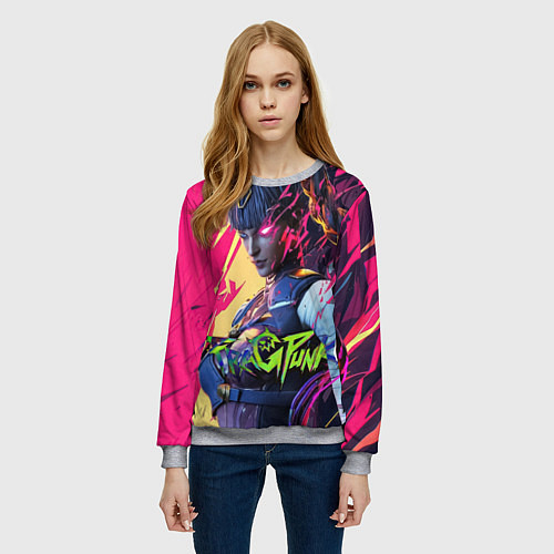 Женский свитшот Fragpunk serket / 3D-Меланж – фото 3