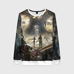 Свитшот женский Экспедиция Clair Obscur expedition 33, цвет: 3D-белый