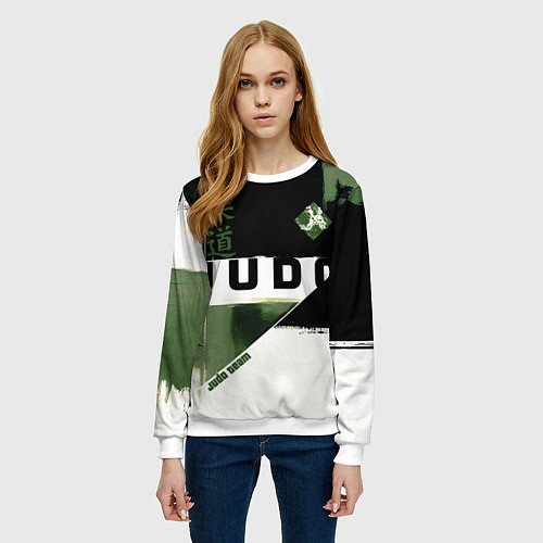 Женский свитшот Время дзюдо / 3D-Белый – фото 3