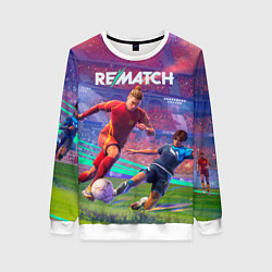 Свитшот женский Rematch original edition, цвет: 3D-белый