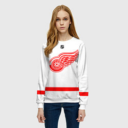 Свитшот женский Detroit Red Wings white, цвет: 3D-белый — фото 2