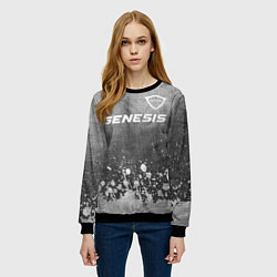 Свитшот женский Genesis - grey gradient посередине, цвет: 3D-черный — фото 2