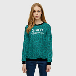 Свитшот женский Наш Млечный путь, цвет: 3D-черный — фото 2