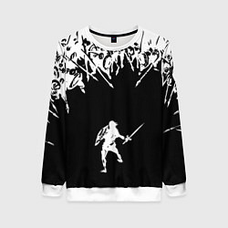 Свитшот женский И один в поле воин, цвет: 3D-белый