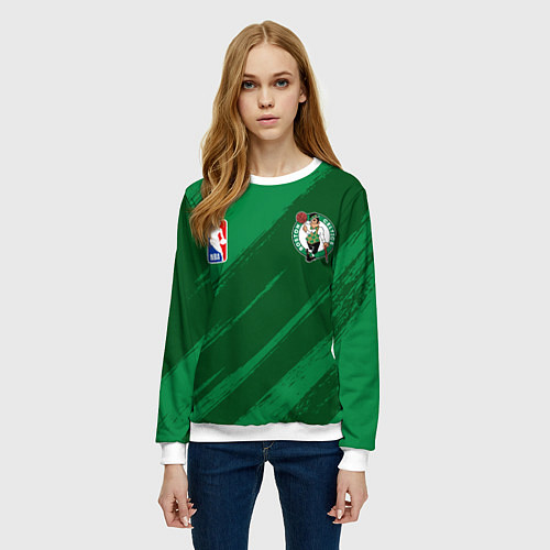Женский свитшот Boston Celtics NBA basketball / 3D-Белый – фото 3