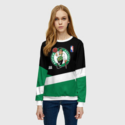 Свитшот женский Бостон Селтикс НБА, цвет: 3D-белый — фото 2
