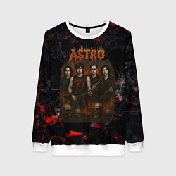 Свитшот женский Astro в стиле хэви-метал, цвет: 3D-белый