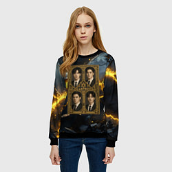 Свитшот женский Astro в золотой рамке, цвет: 3D-черный — фото 2