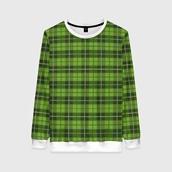 Женский свитшот Зеленый тартан